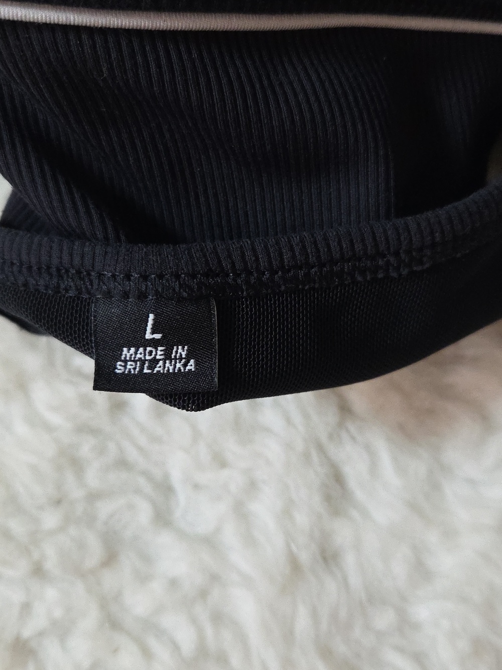 Beyonce Ivy Park Asymmetric Ribbed Crop Tank Top - Picture 6 of 8